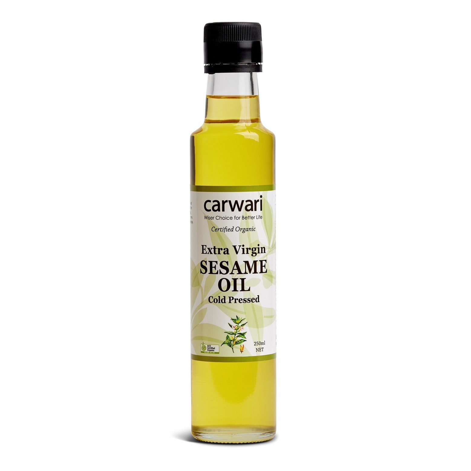 Carwari Organic Sesame Oil Extra Virgin 250ml Carwari Organic