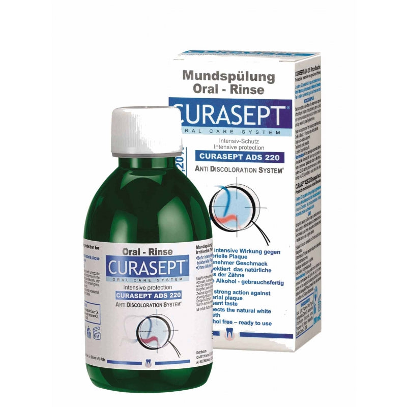Curasept 0.20% ADS 220 Chlorhexidine With Fluoride Mouthrinse 200ml - Cutprice Online
