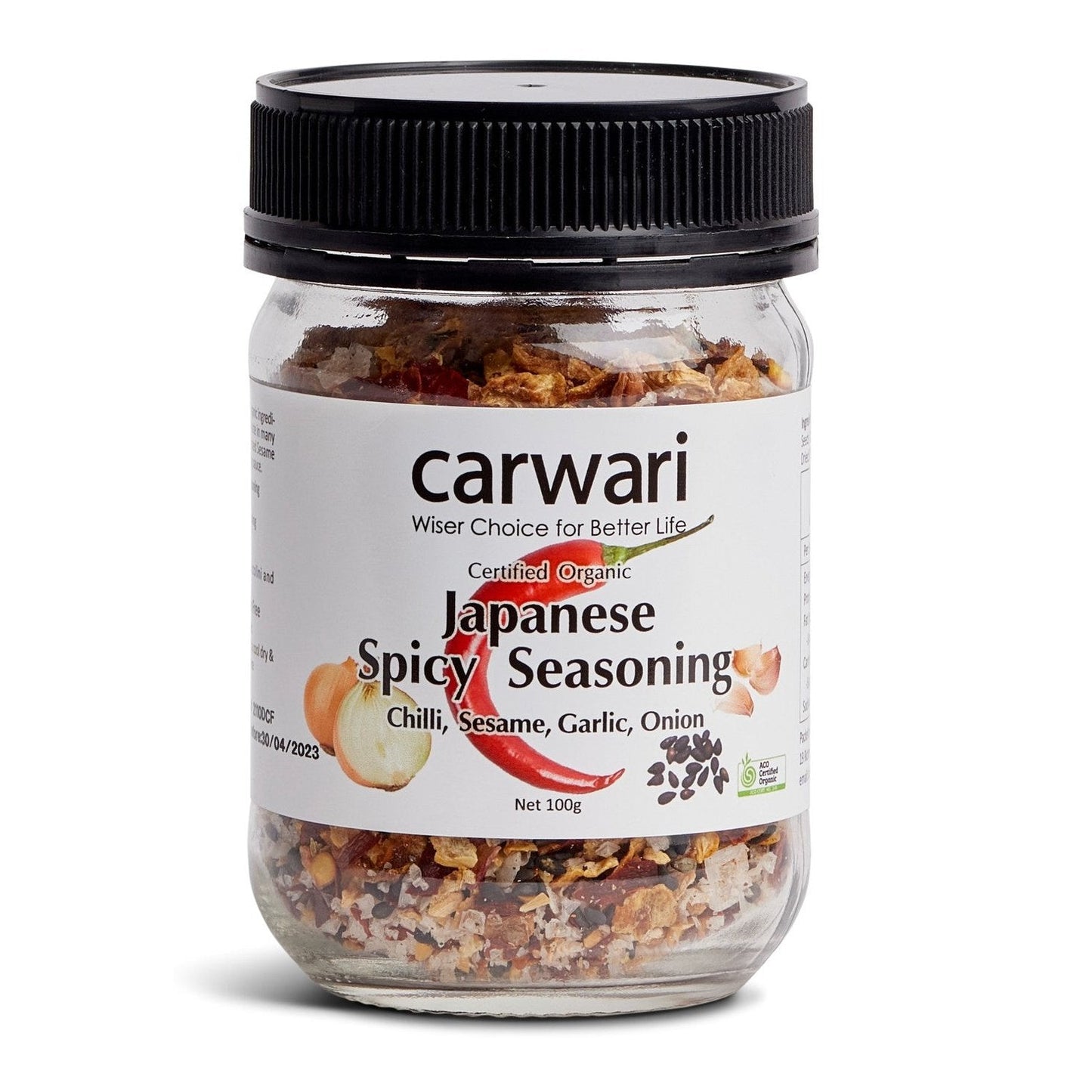 Carwari Organic Japanese Spicy Seasoning 100g Carwari Organic