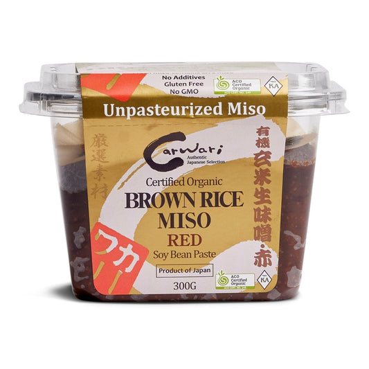 Carwari Organic Brown Miso Paste Red 300g Carwari Organic