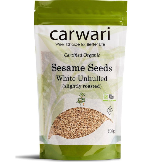 Carwari Organic Sesame Seeds Unhulled 200g Carwari Organic