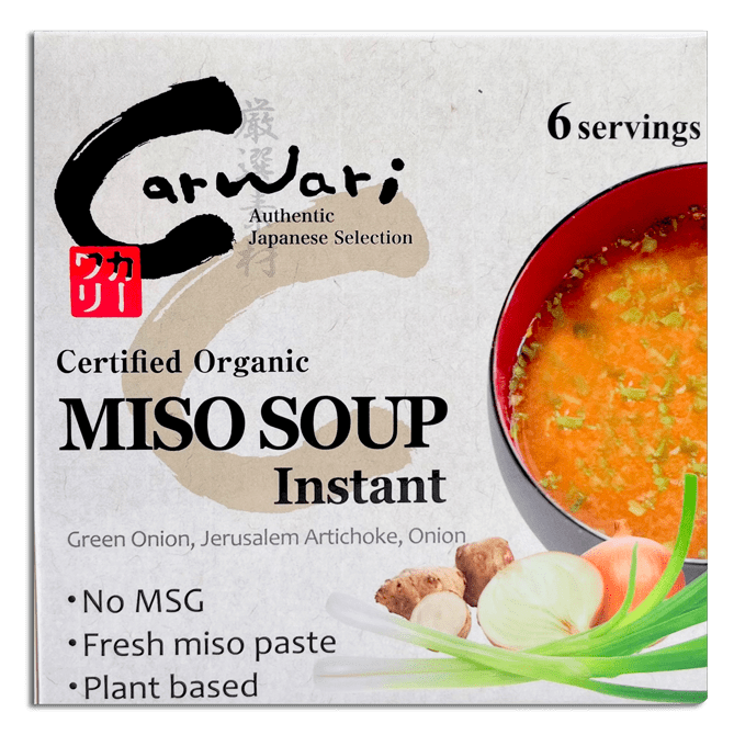 Carwari Organic Instant Miso Soup 6 Pack Carwari Organic