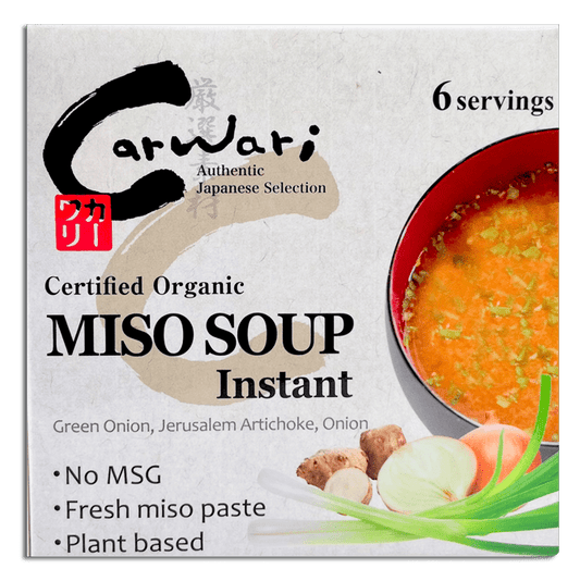 Carwari Organic Instant Miso Soup 6 Pack Carwari Organic