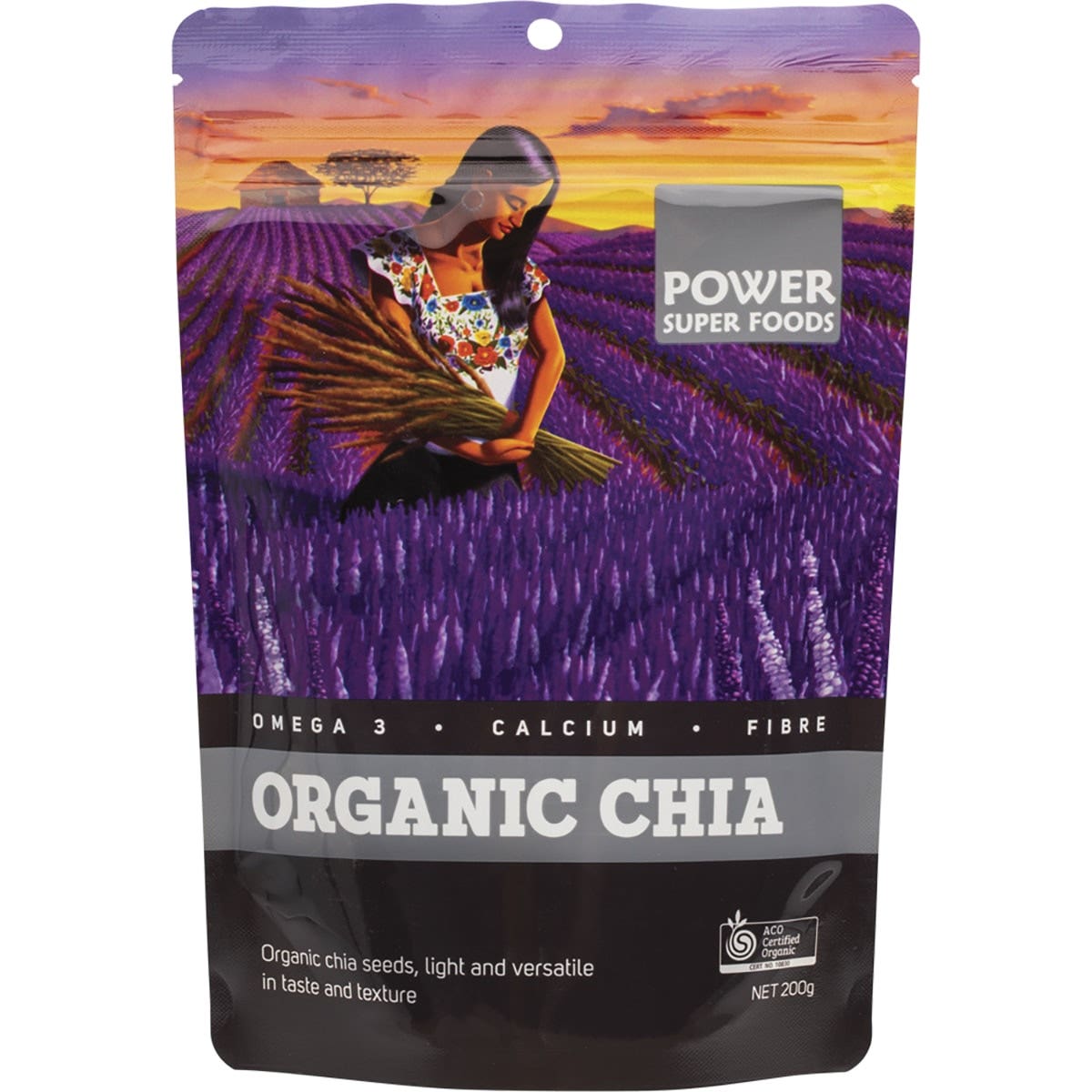 POWER SUPER FOODS Chia Seeds Certified Organic 200g - Cutprice Online