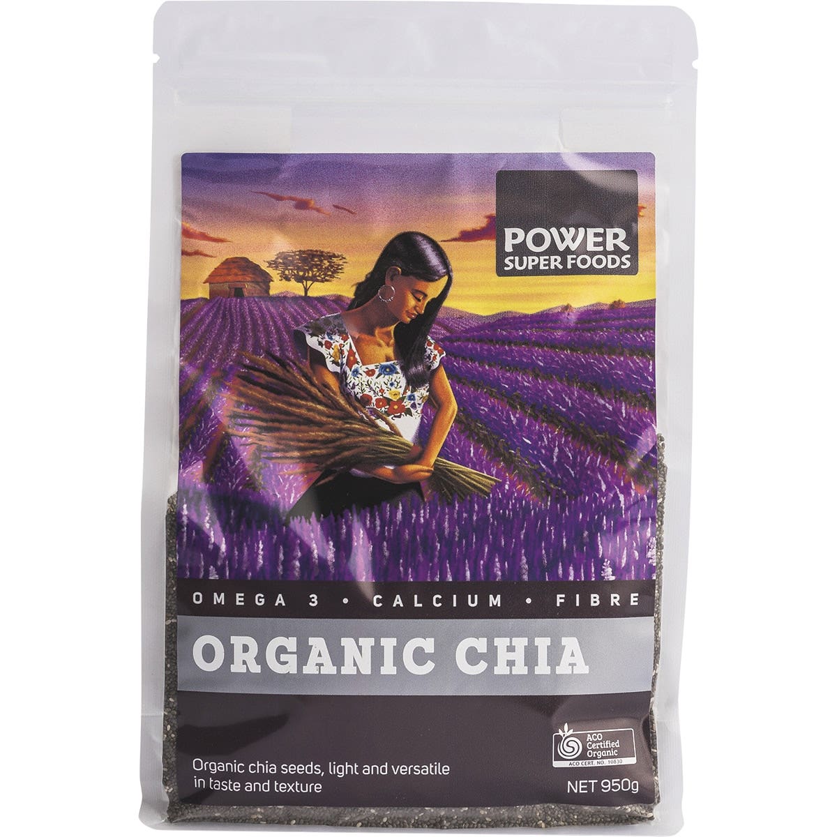 Power Super Foods Chia Seeds Raw Organic 950g - Cutprice Online