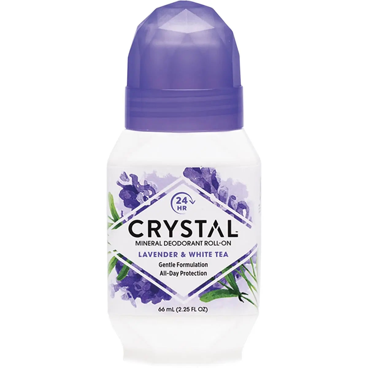 CRYSTAL Roll-on Deodorant Lavender & White Tea 66ml CRYSTAL