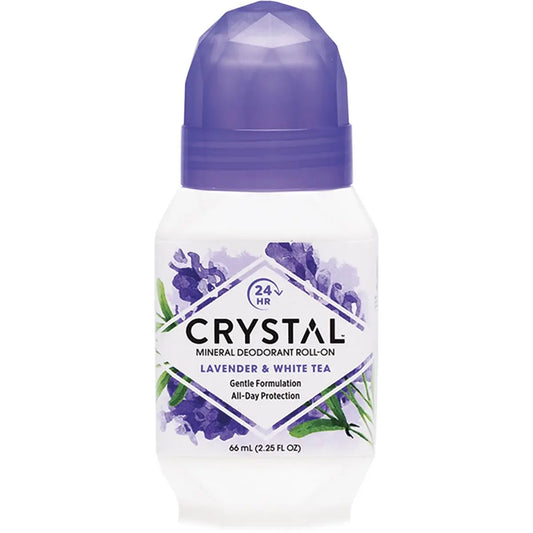 CRYSTAL Roll-on Deodorant Lavender & White Tea 66ml CRYSTAL
