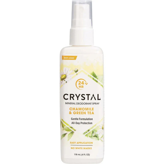 CRYSTAL Deodorant Spray Chamomile & Green Tea 118ml CRYSTAL