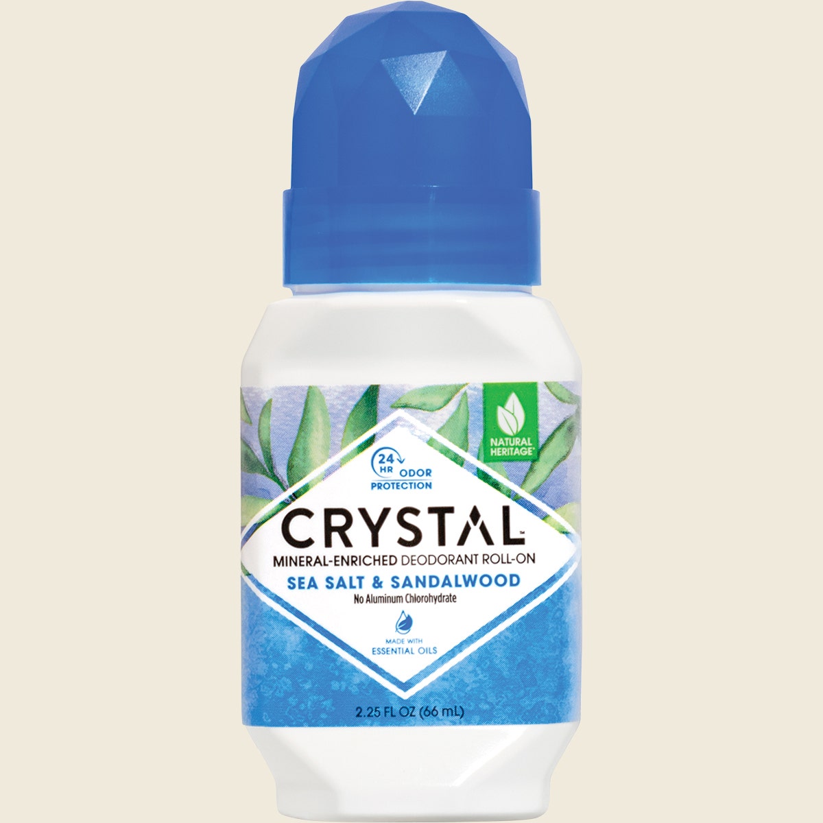 Crystal Roll-On Deodorant Sea Salt & Sandalwood 66ml