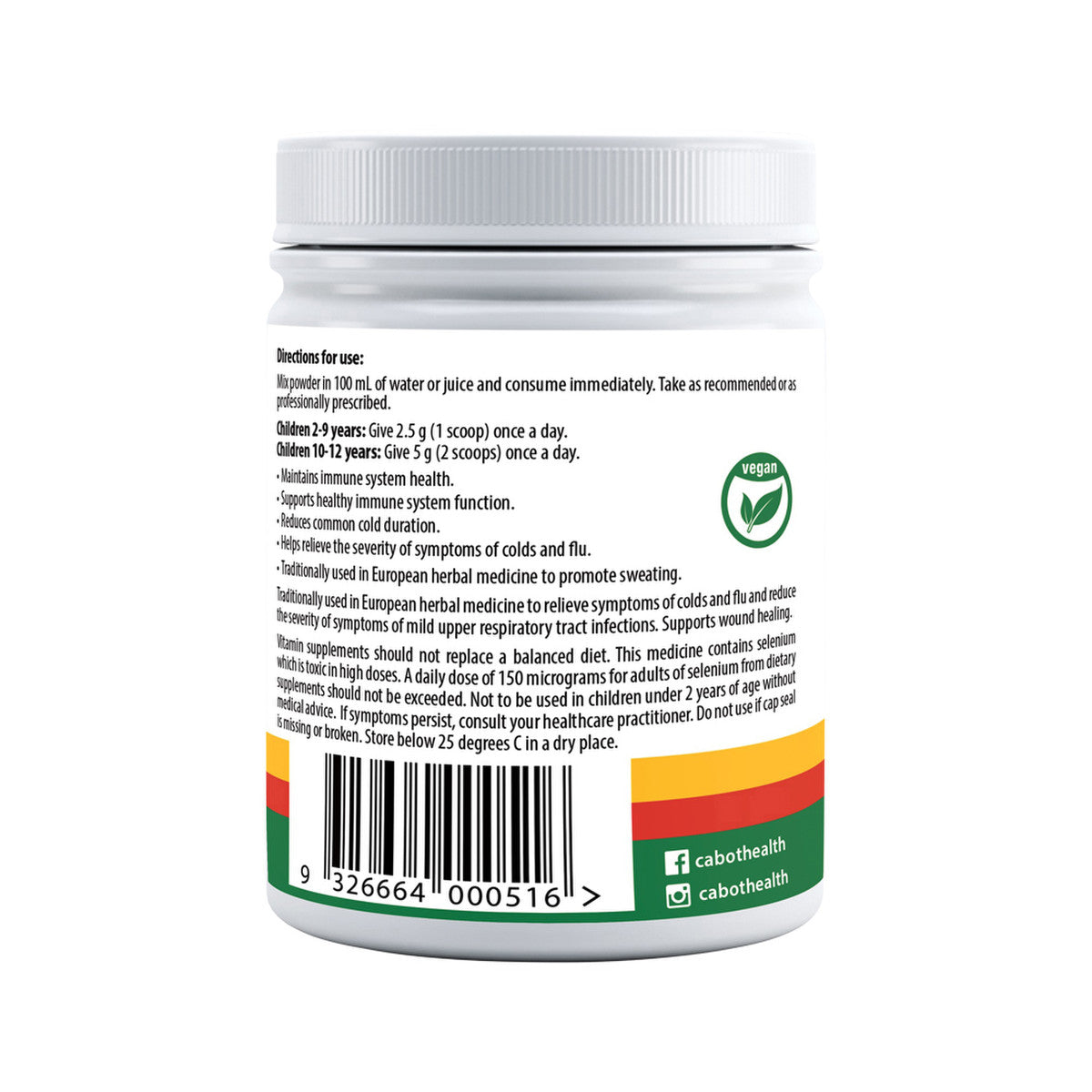 Cabot Health Children's Immune Strength Powder Strawberry Vanilla 150g - Cutprice Online