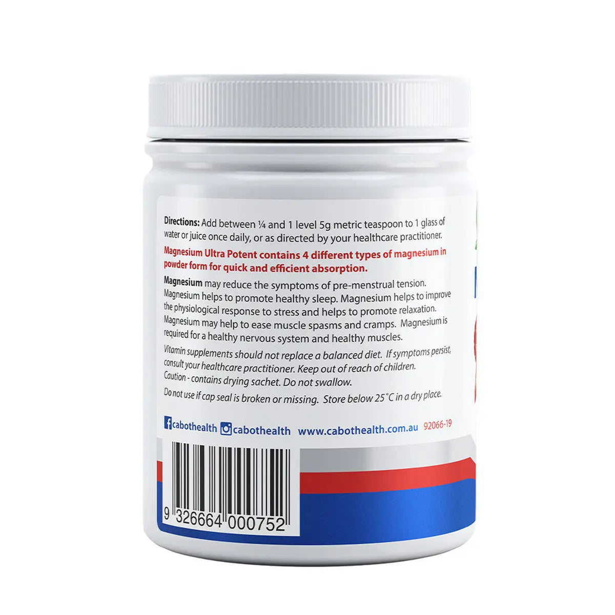 Cabot Health Hd Magnesium Ultra Potent 200g CABOT HEALTH