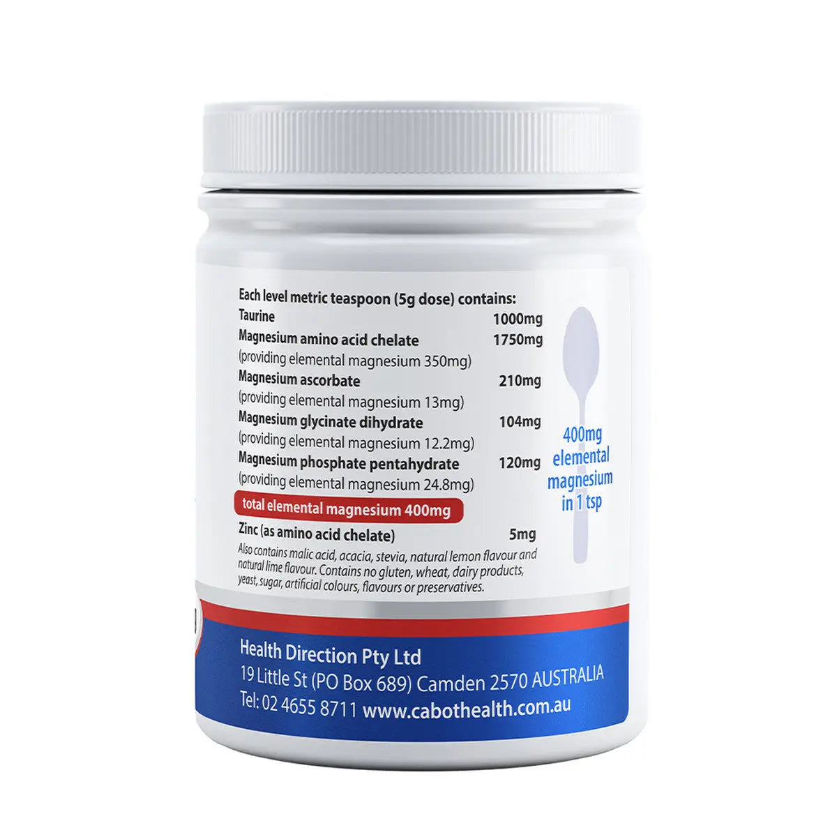 Cabot Health Hd Magnesium Ultra Potent 200g CABOT HEALTH