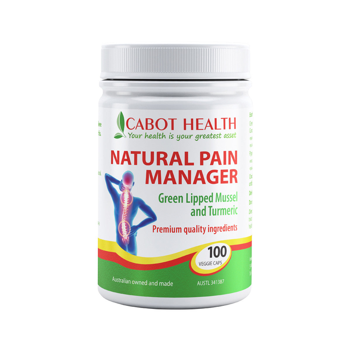 Cabot Health Natural Pain Manager 100c - Cutprice Online