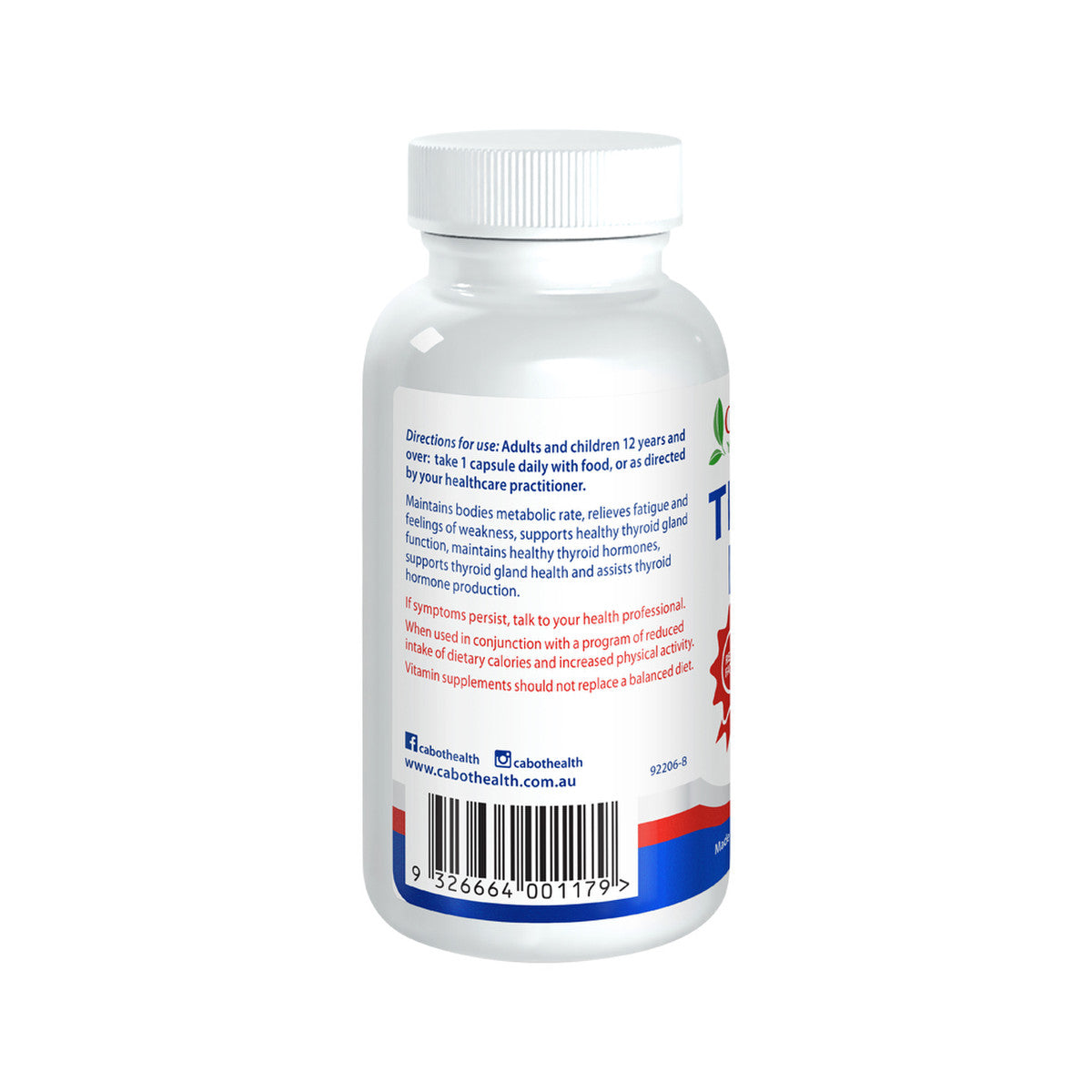 Cabot Health Thyroid Health 120c - Cutprice Online