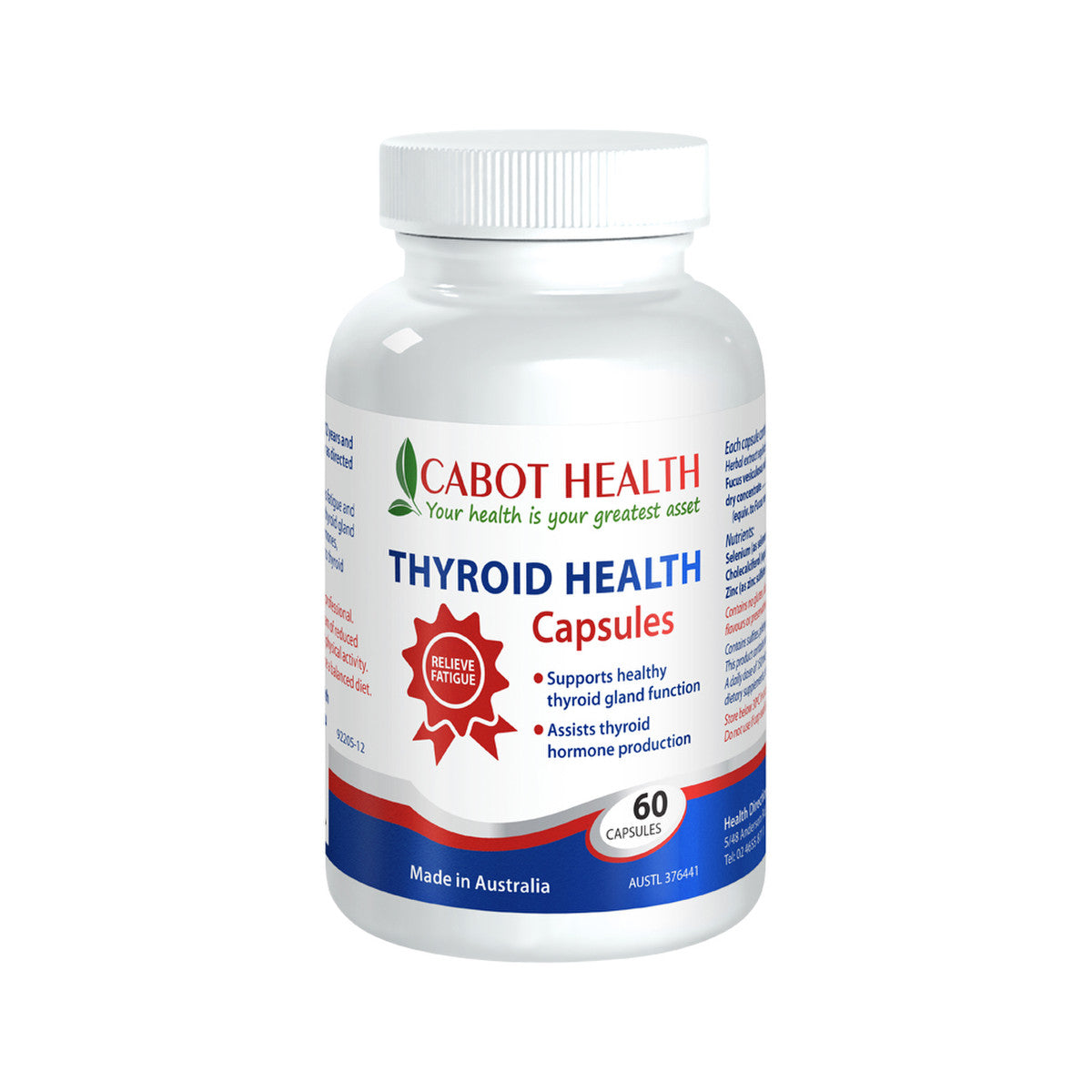 Cabot Health Thyroid Health 60c - Cutprice Online
