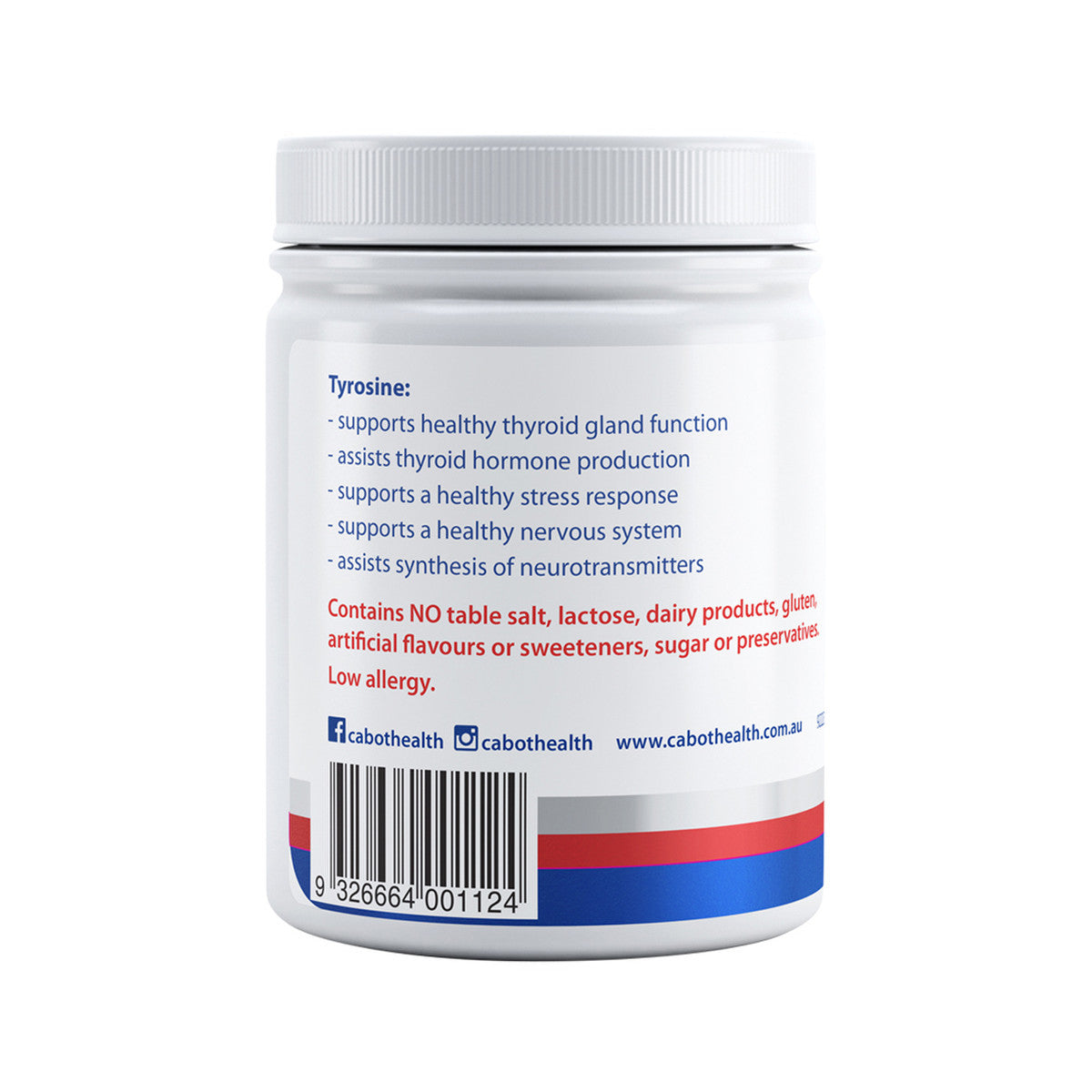 Cabot Health Tyrosine Pure 125g - Cutprice Online