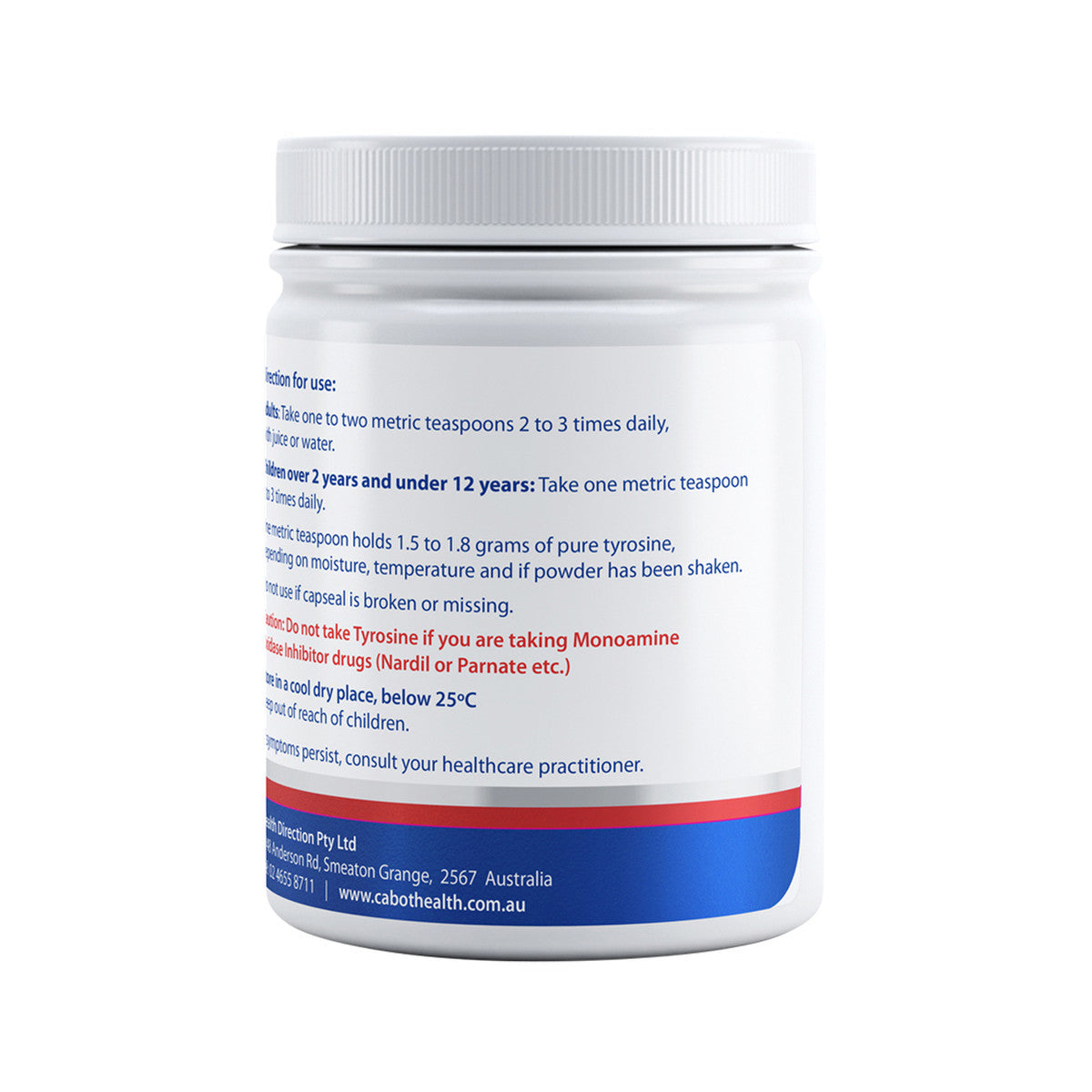 Cabot Health Tyrosine Pure 125g - Cutprice Online