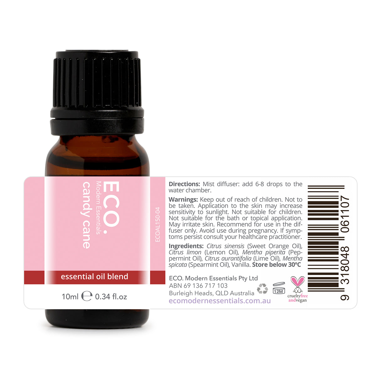 Eco. Modern Essentials Essential Oil Blend Candy Cane 10ml - Cutprice Online