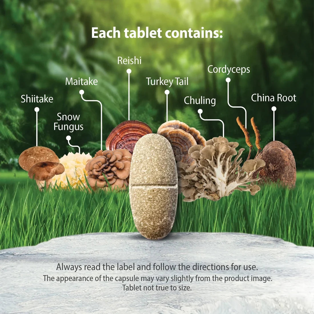 Caruso's 8 Mushrooms Complex 60 Tabs