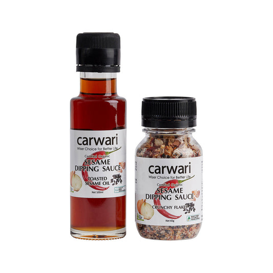 Carwari Org Sesame Dipping Sauce (Flakes & Oil) Pack - Cutprice Online