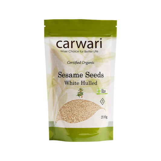 Carwari Organic Sesame Seeds White Hulled 200g - Cutprice Online