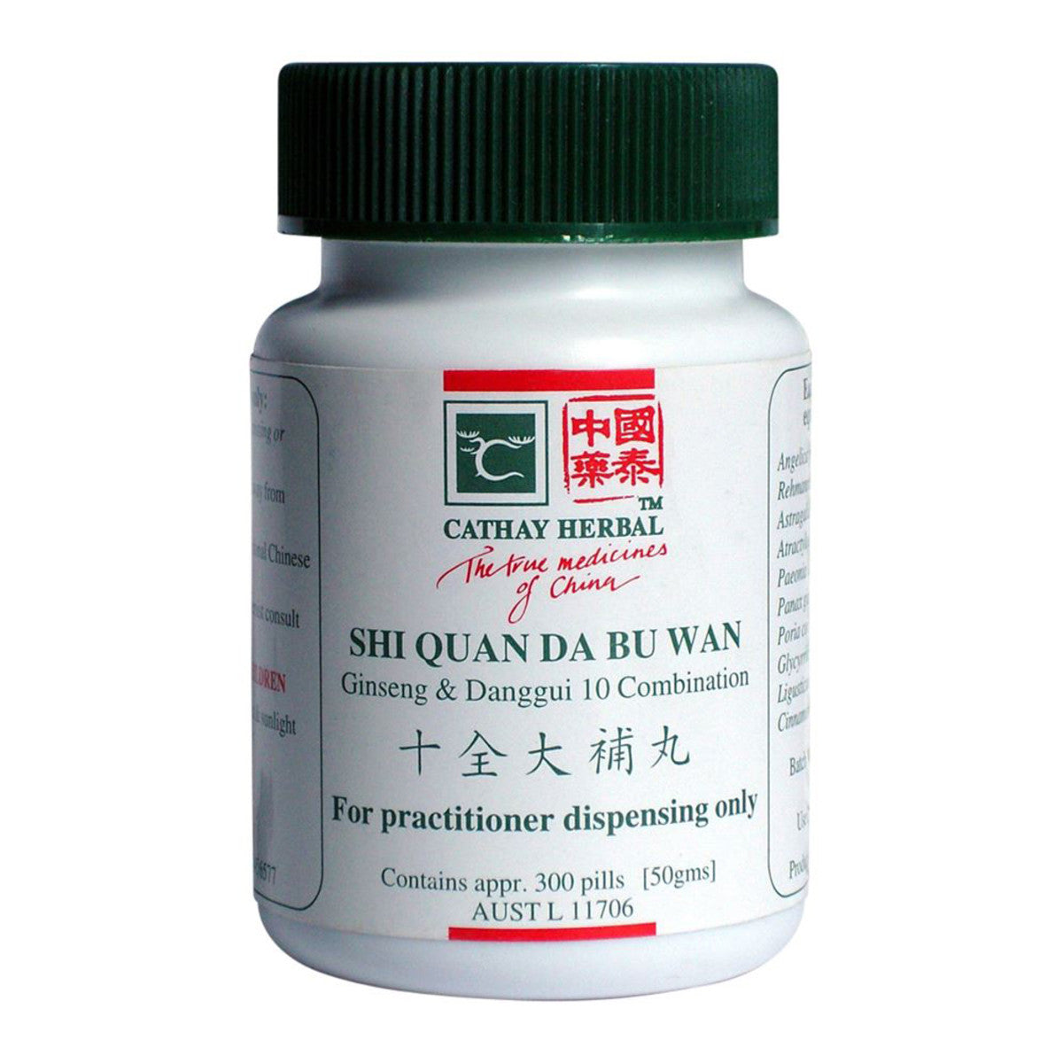 Cathay Herbal Ginseng & Danggui Ten Combination 300 Pills (50g) - Cutprice Online