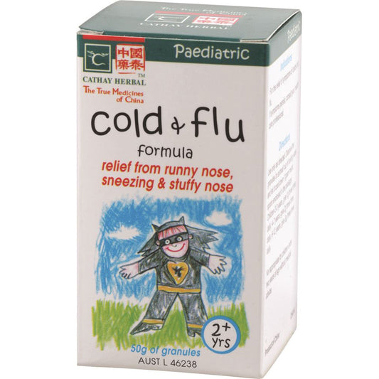 Cathay Herbal Paediatric Cold and Flu Formula 50g CATHAY HERBAL RETAIL