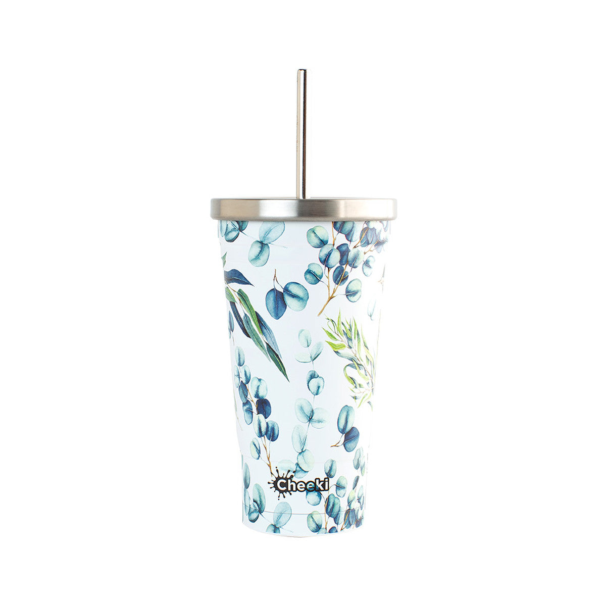 Cheeki Insulated Tumbler 3d Watercolour - With S/steel Straw 500ml CHEEKI