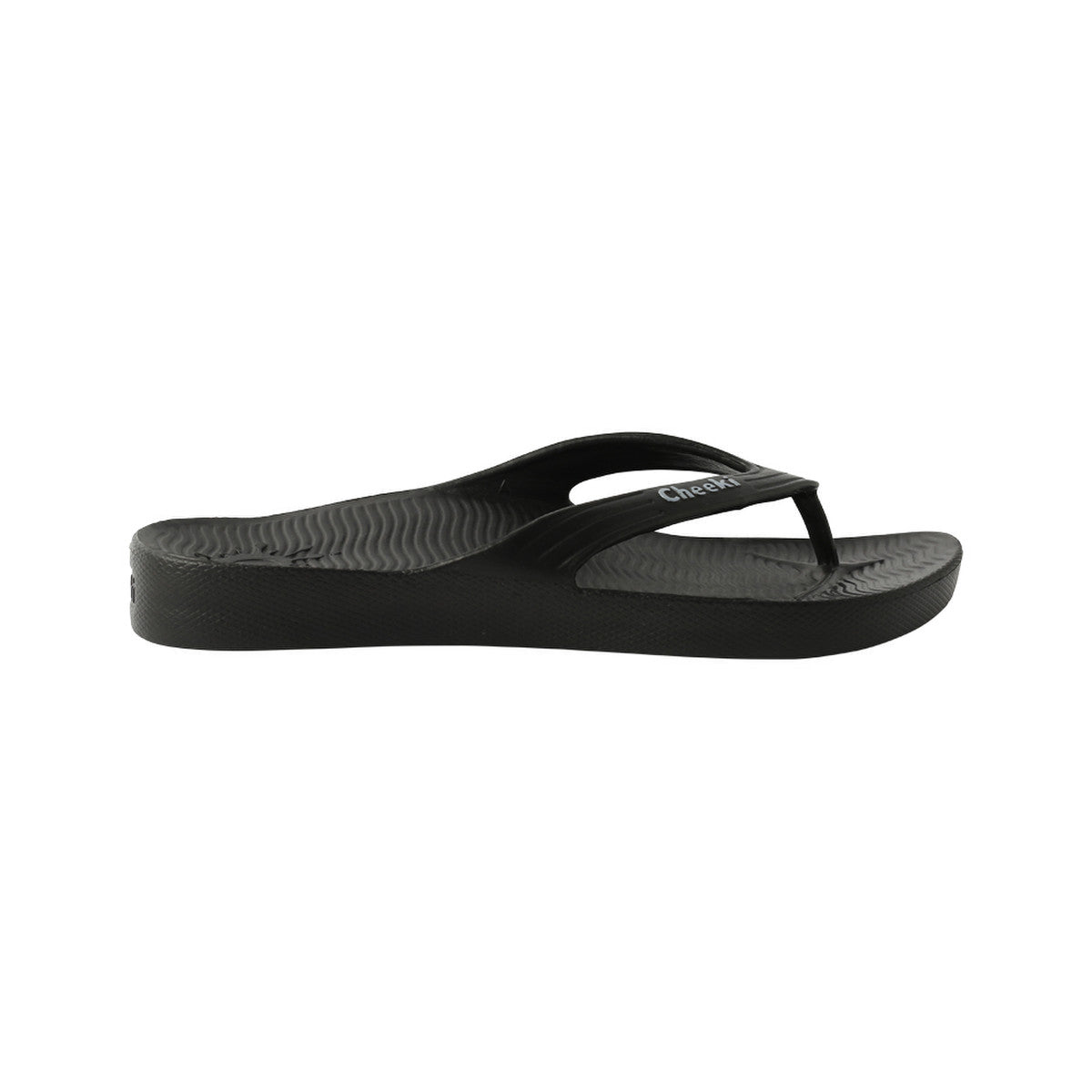Cheeki Arch Support Thongs Black Womens Size US9 - Cutprice Online