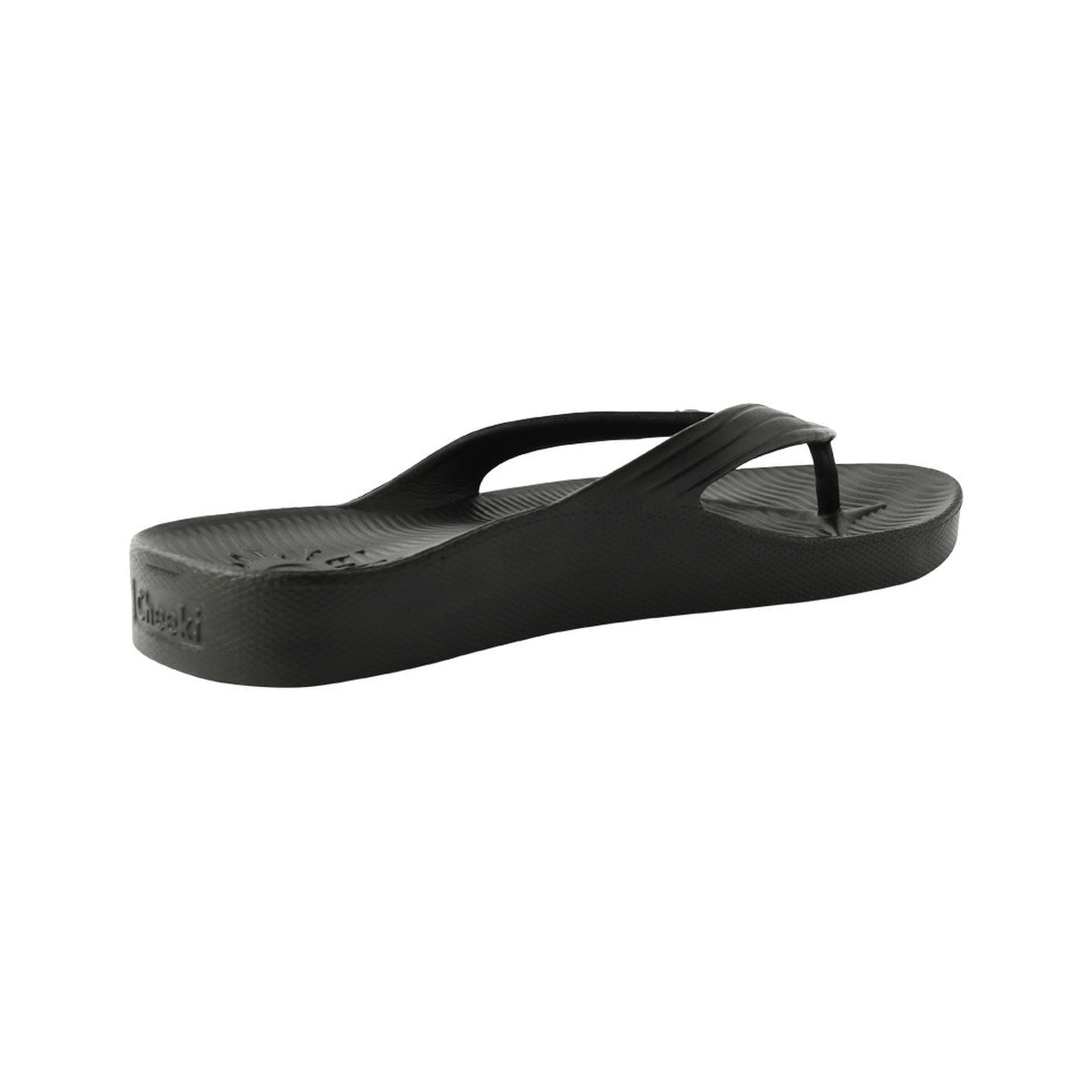 Cheeki Arch Support Thongs Black Womens Size US9 - Cutprice Online