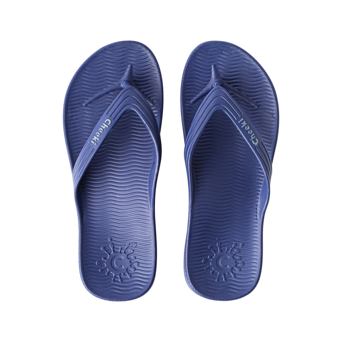 Cheeki Arch Support Thongs Blue Mens Size US10 - Cutprice Online