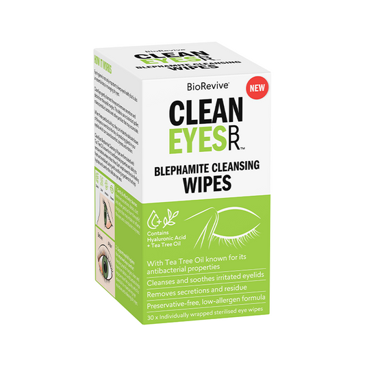 Biorevive Clean eyes Blephamite Cleansing Wipes 30 Pack