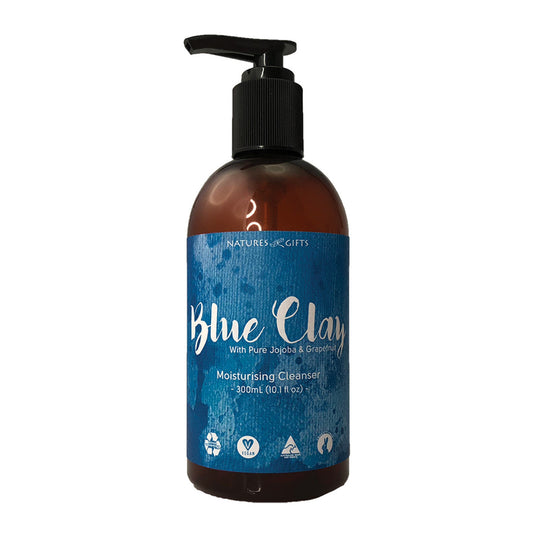 Clover Fields Natures Gifts Essentials Blue Clay with Jojoba & Grapefruit Moisturising Cleanser 300ml CLOVER FIELDS