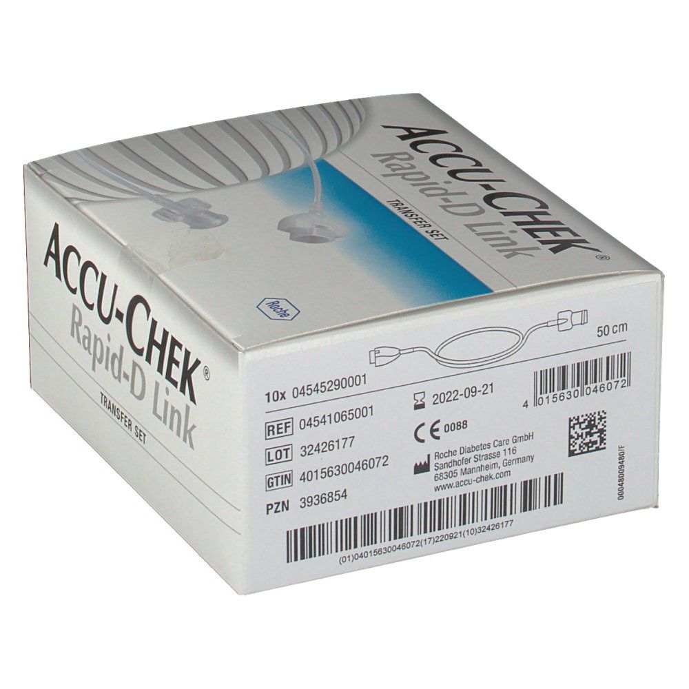 Accu-Chek Rapid D Transfer Set 50 10 Pieces - Cutprice Online