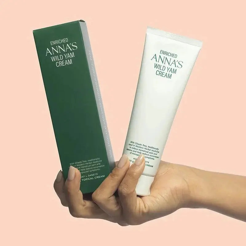 Anna's Wild Yam Cream (Her) Menstrual & Menopausal Symptoms 100g Tube ANNA'S