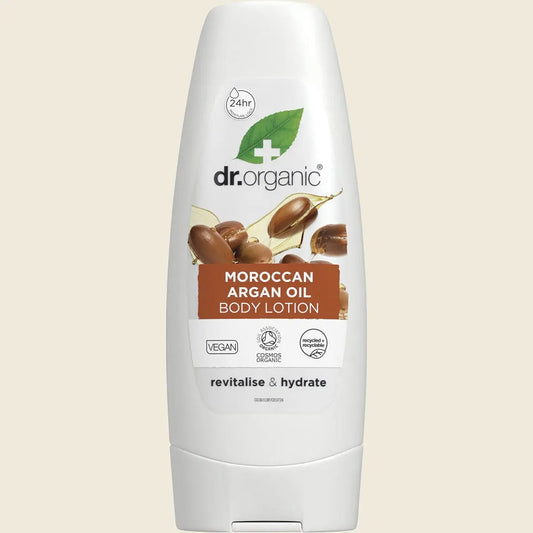DR ORGANIC Skin Lotion Organic Moroccan Argan Oil 200ml DR ORGANIC