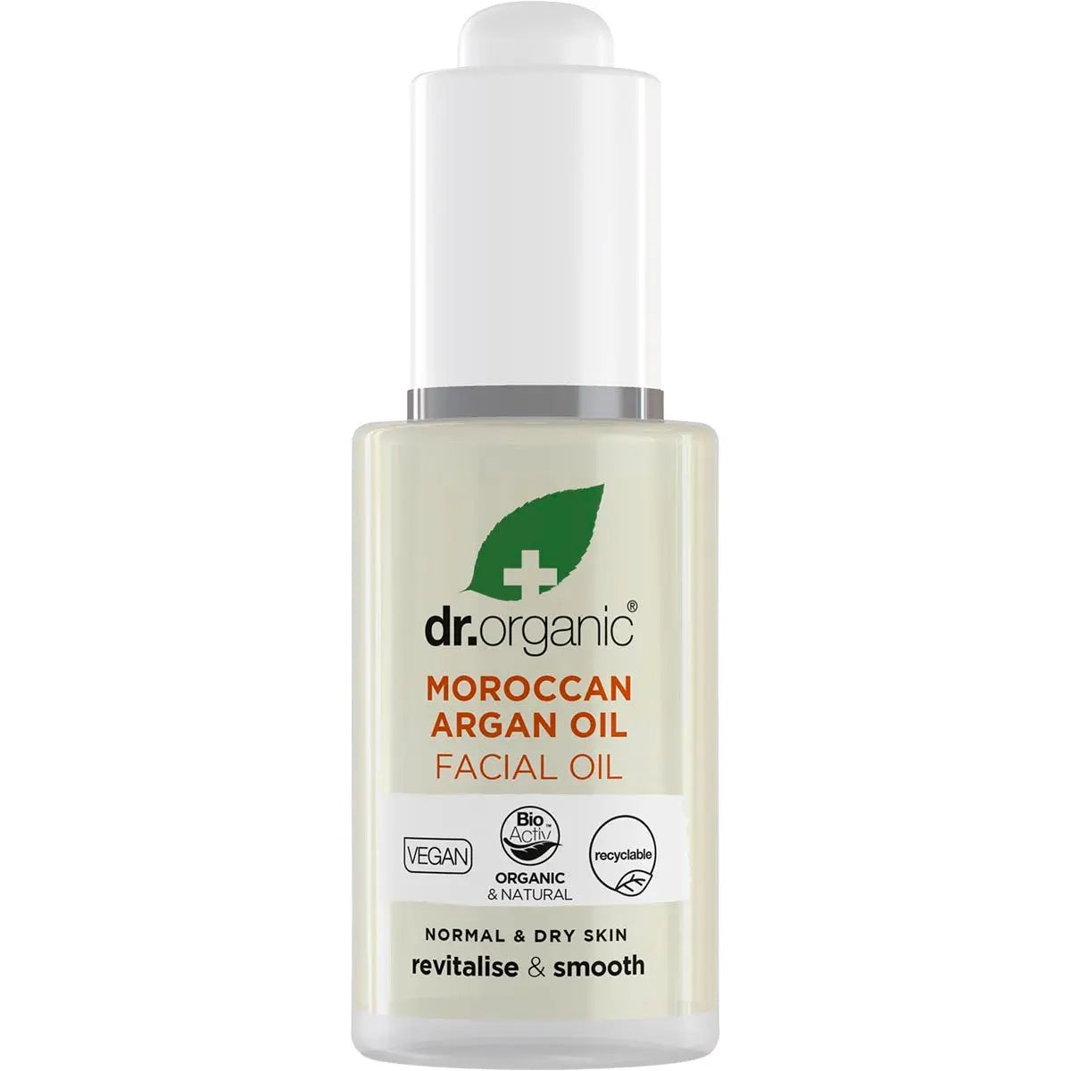 DR ORGANIC Facial Oil Organic Moroccan Argan Oil 30ml DR ORGANIC