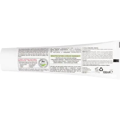 DR ORGANIC Toothpaste (Whitening) Organic Aloe Vera 100ml DR ORGANIC