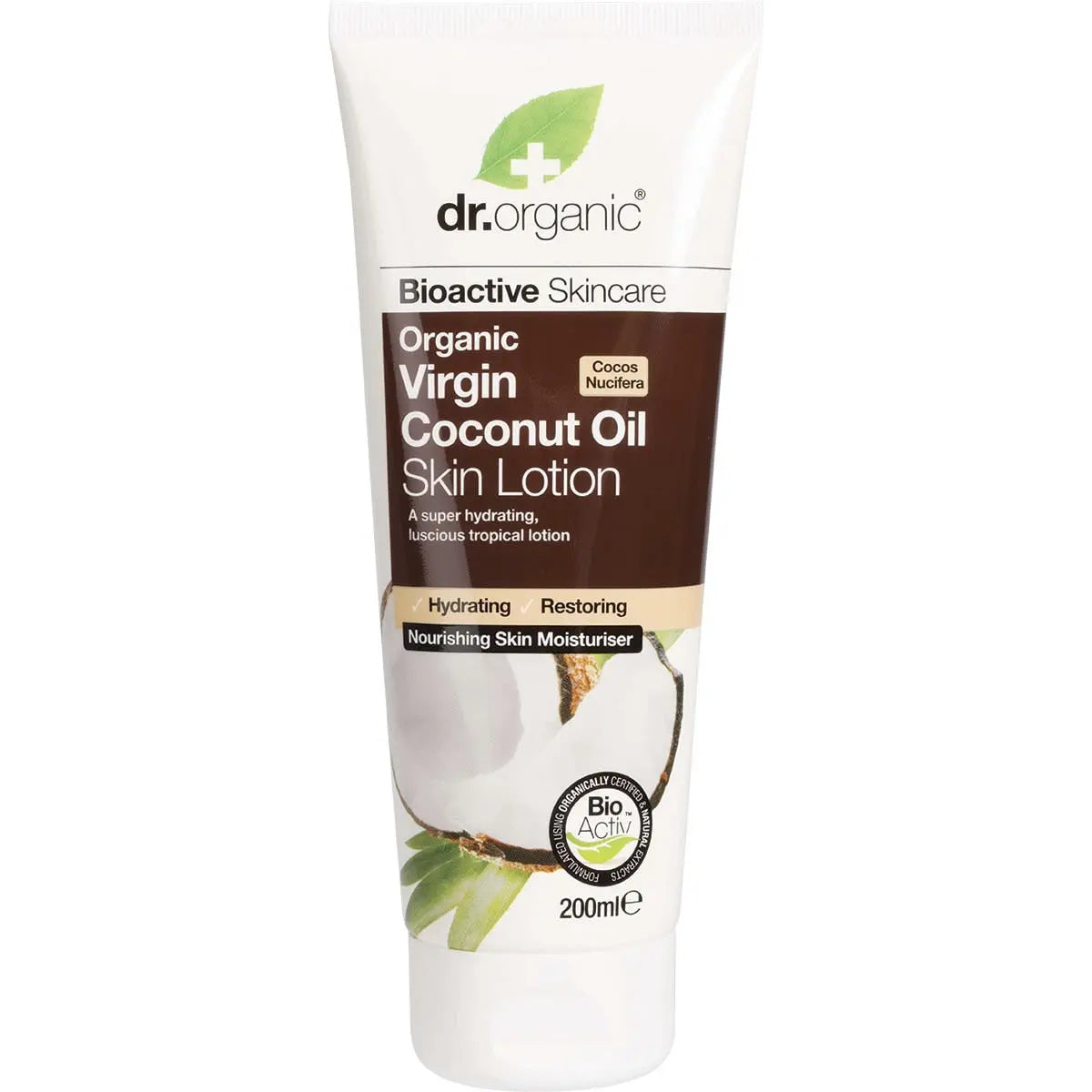 DR ORGANIC Skin Lotion Organic Virgin Coconut Oil 200ml DR ORGANIC