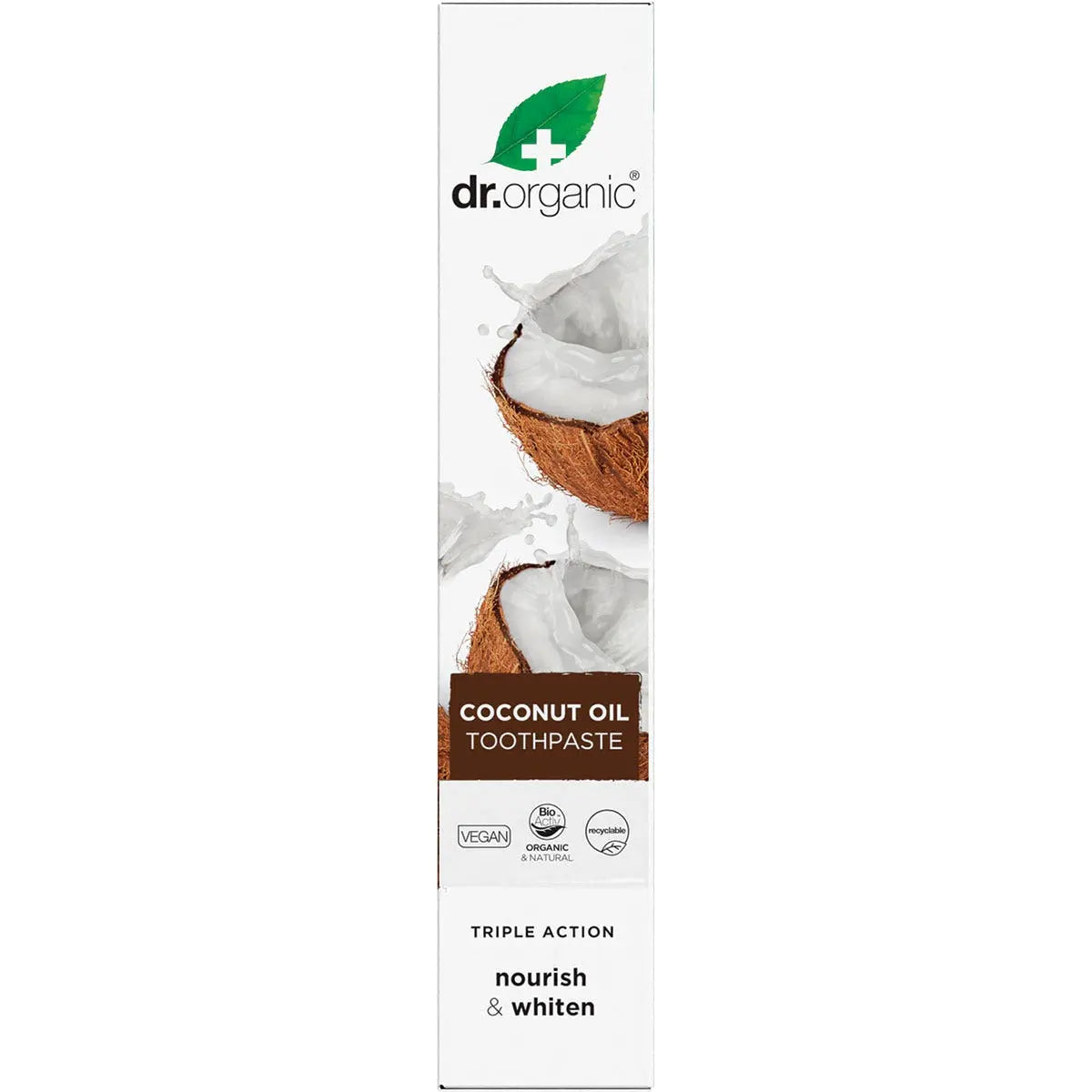 DR ORGANIC Toothpaste (Whitening) Organic Virgin Coconut Oil 100ml DR ORGANIC