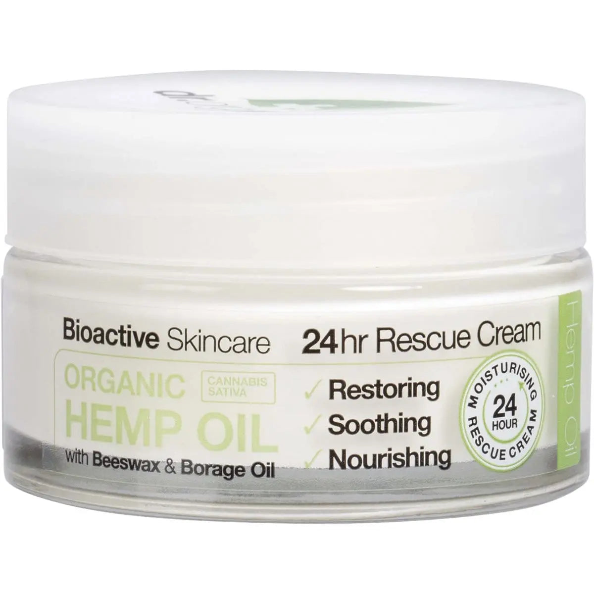 DR ORGANIC Rescue Cream Organic Hemp Oil 50ml DR ORGANIC
