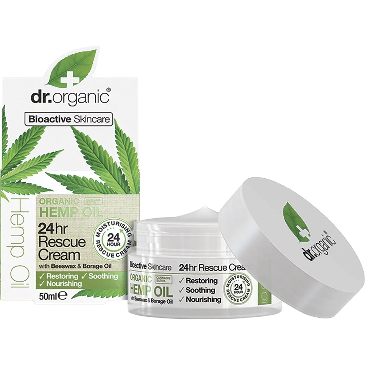 DR ORGANIC Rescue Cream Organic Hemp Oil 50ml DR ORGANIC