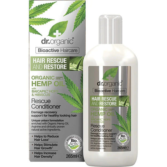 DR ORGANIC Rescue & Restore Conditioner Organic Hemp Oil 265ml DR ORGANIC