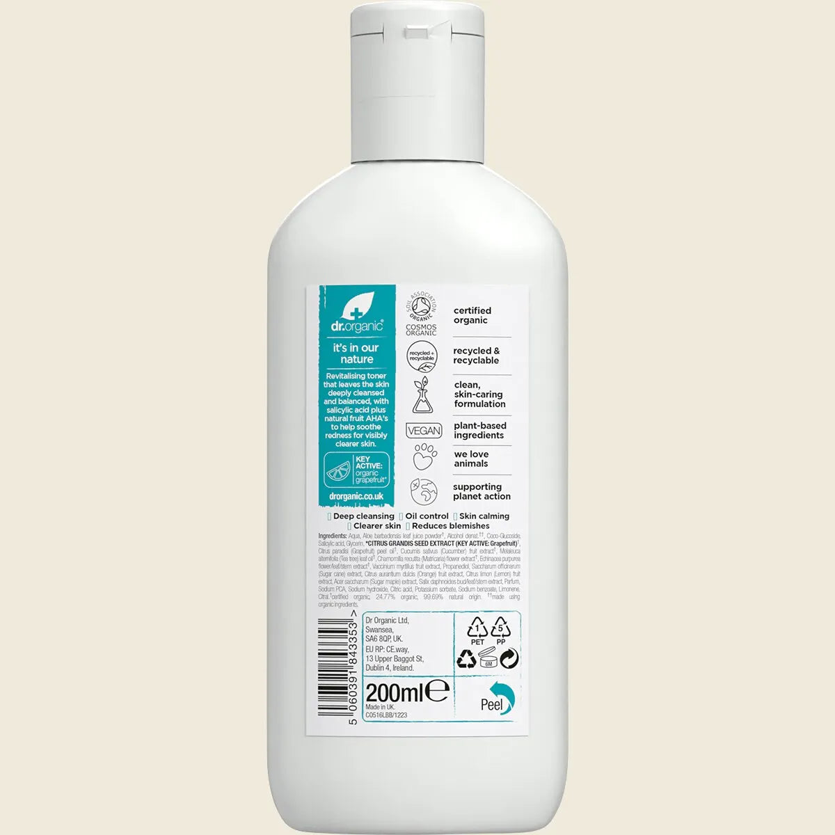 DR ORGANIC Purifying Toner Skin Clear 200ml
