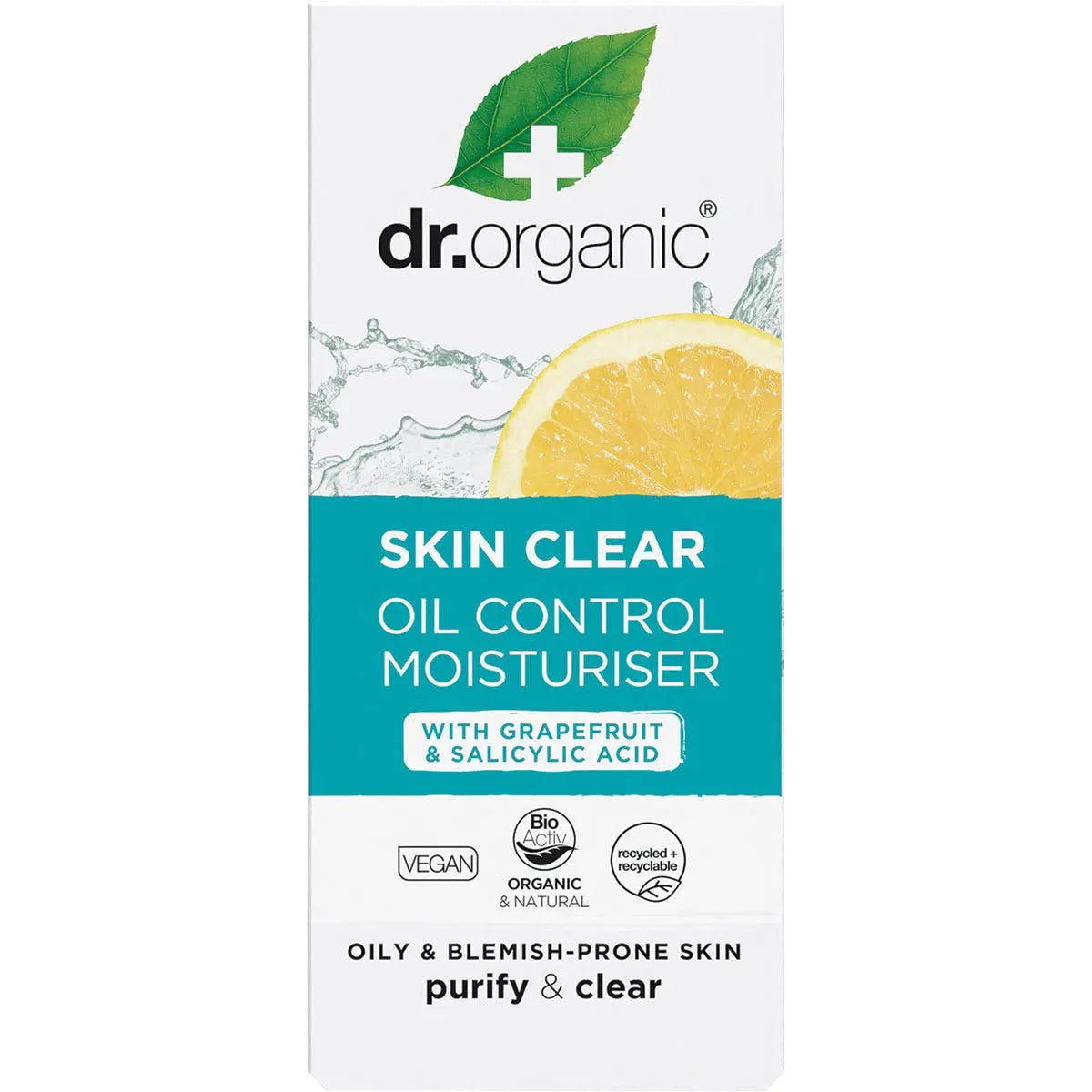 DR ORGANIC Oil Control Moisturiser Skin Clear - Organic Tea Tree 50ml DR ORGANIC