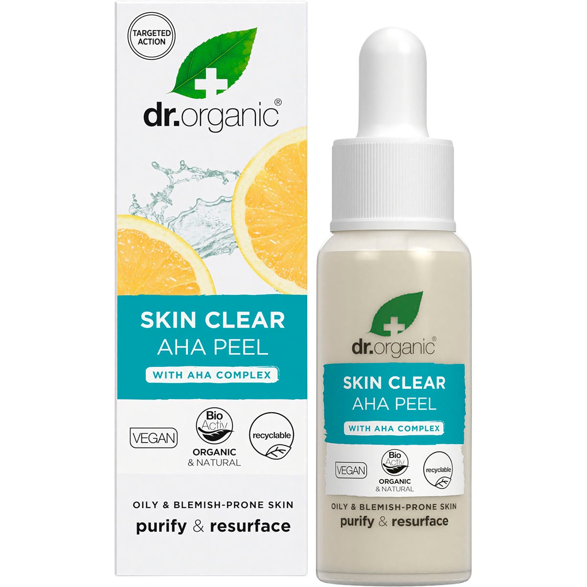Dr. Organic AHA Peel Skin Clear 30ml - Cutprice Online