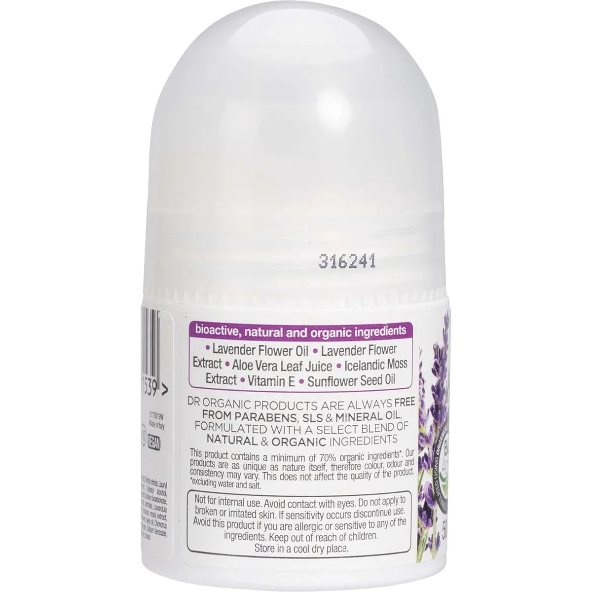 DR ORGANIC Roll-on Deodorant Organic Lavender 50ml DR ORGANIC