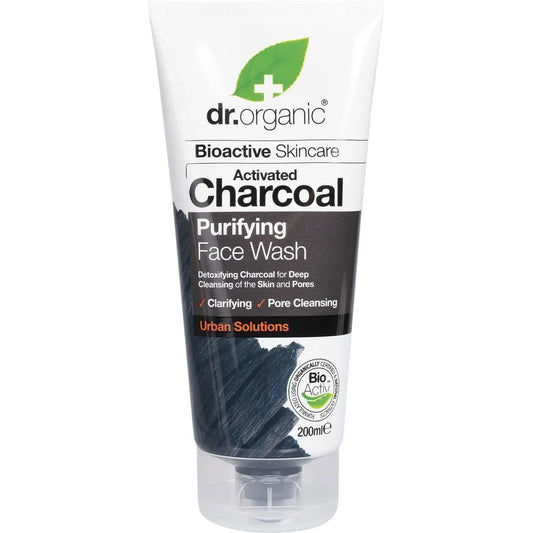 DR ORGANIC Face Wash Activated Charcoal 200ml DR ORGANIC