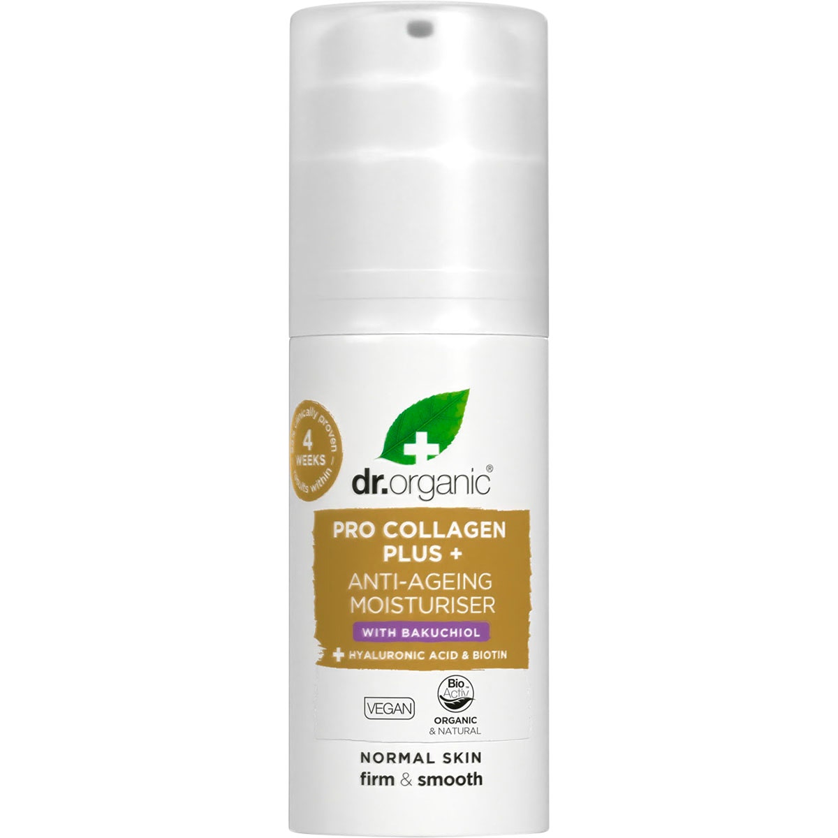 DR ORGANIC Pro Collagen Plus+ Anti-Ageing Moisturiser Bakuchiol 50ml - Cutprice Online
