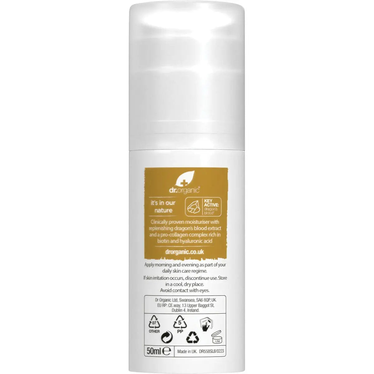 DR ORGANIC Pro Collagen Plus+ Anti Aging Moisturiser With Dragons Blood 50ml DR ORGANIC